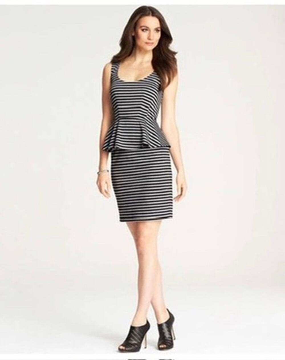 ANN TAYLOR Women's Black Gray Dress | Size 2